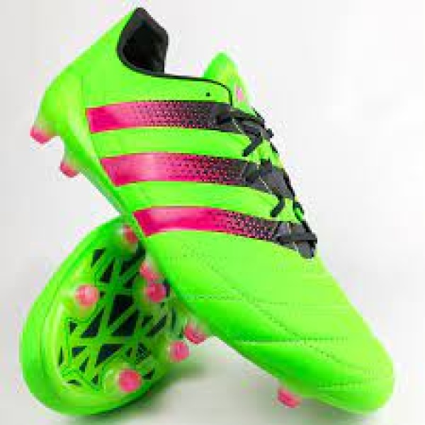 AQ5387 Adidas Men Ace 16.1 Sg Leather Green/pink