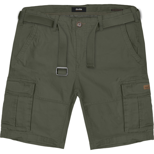 MSHO-711A Double Shorts Cargo With Belt (Μεγάλα Μεγέθη) Khaki