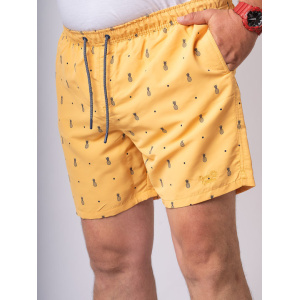 MTS-134A Double All Over Print Shorts (Μεγάλα μεγέθη) Yellow