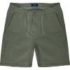 MSHO-725 Double Shorts Shorts Linen With Half Elastic Waistband Linen Khaki