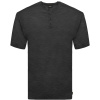 TS-2020 Double T-Shirts Flama Henley Black