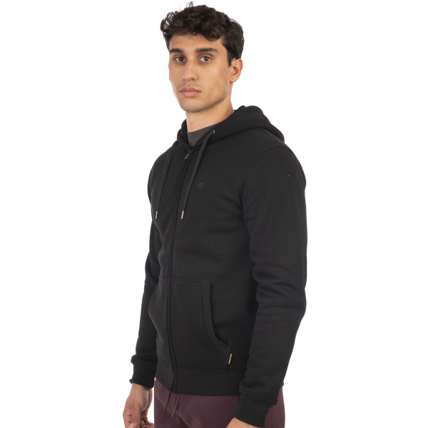 MTOP-1000A Double Ζακέτα Brushed Fleece (Μεγάλα Μεγέθη) Black