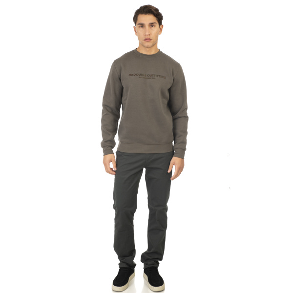 MTOP-1008A Double Φούτερ Brushed Fleece (Μεγάλα Μεγέθη) Khaki