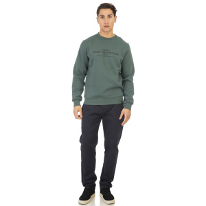 MTOP-1009A Double Φούτερ Brushed Fleece (Μεγάλα Μεγέθη) Moss Green