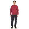 MTOP-1009A Double Φούτερ Brushed Fleece (Μεγάλα Μεγέθη) Deep Red