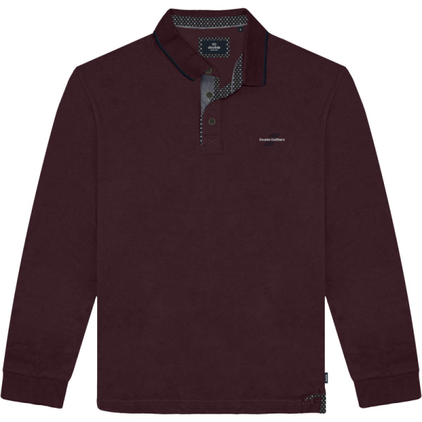 PS-3002A Double T-Shirts Polo Pique (Μεγάλα Μεγέθη) DKBordeaux