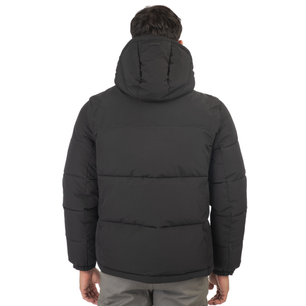 MJK-2006A Double Jackets Mid Length Padded (Μεγάλα Μεγέθη) Black 50